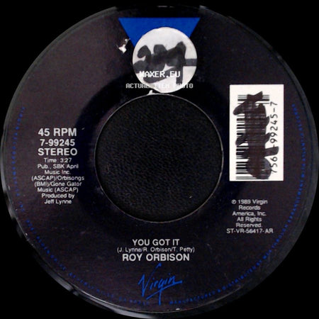 Roy Orbison - The Only One / You Got It side B