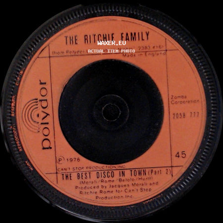 The Ritchie Family - The Best Disco In Town (Part 1) / The Best Disco In Town (Part 2) side B