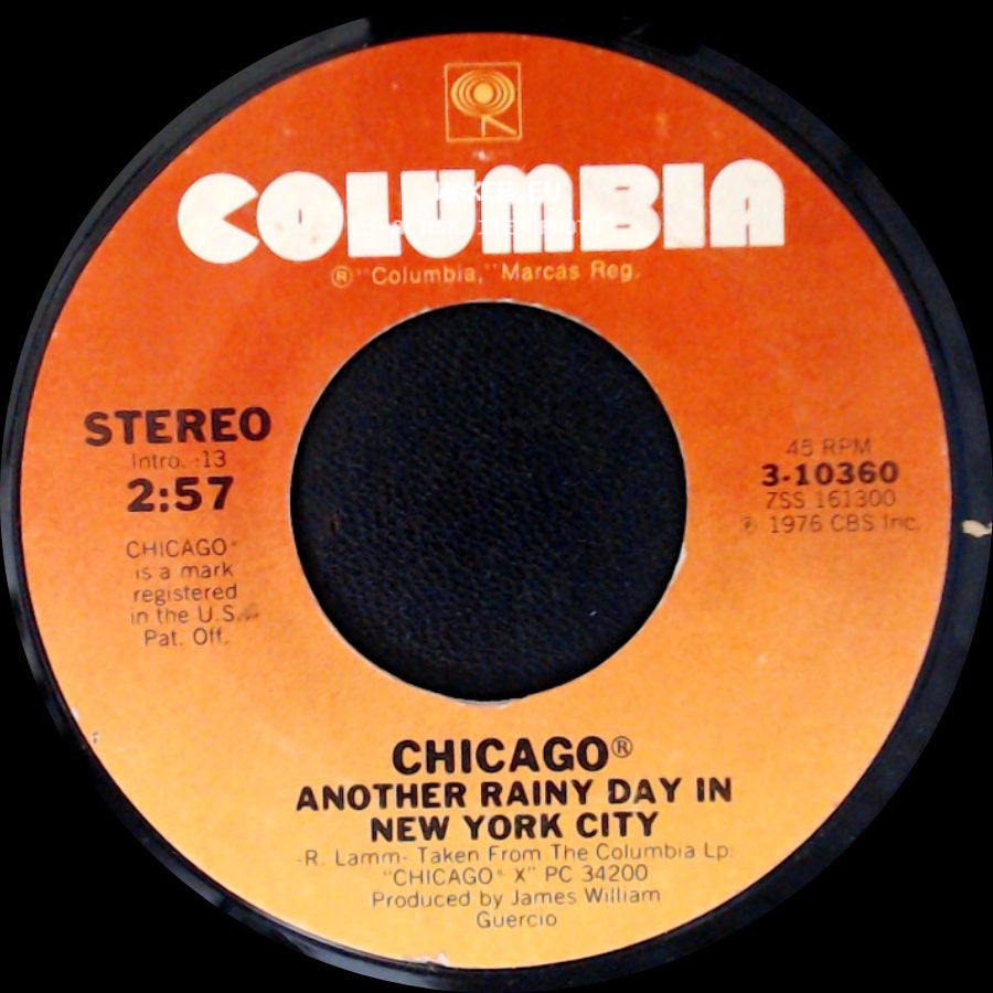 Chicago - Another Rainy Day In New York City / Hope For Love side A
