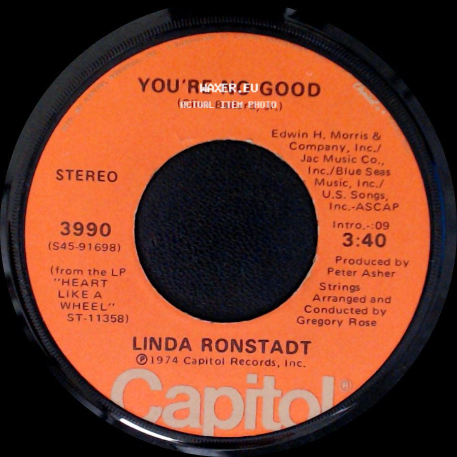 Linda Ronstadt - I Can't Help It (If I'm Still In Love With You) / You're No Good side B