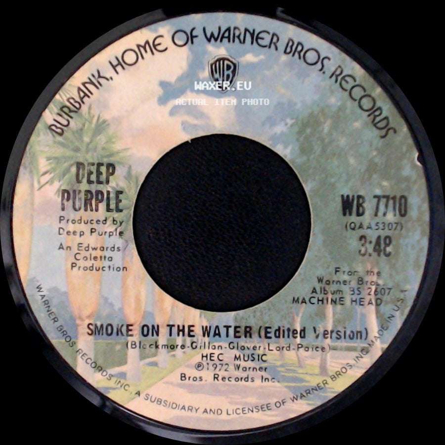 Deep Purple - Smoke On The Water (Edited Version) / Smoke On The Water (Edited Version) side B