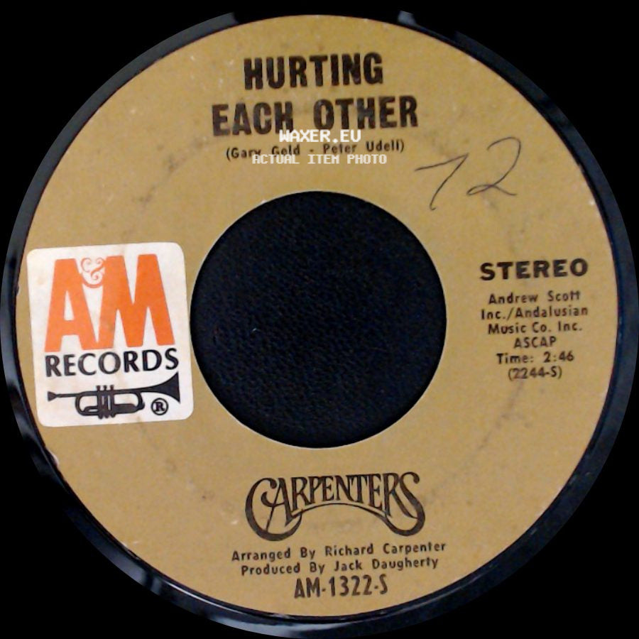 Carpenters - Maybe It's You / Hurting Each Other side B