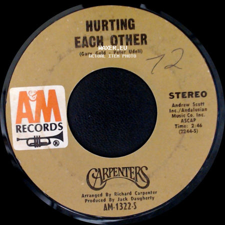 Carpenters - Maybe It's You / Hurting Each Other side B