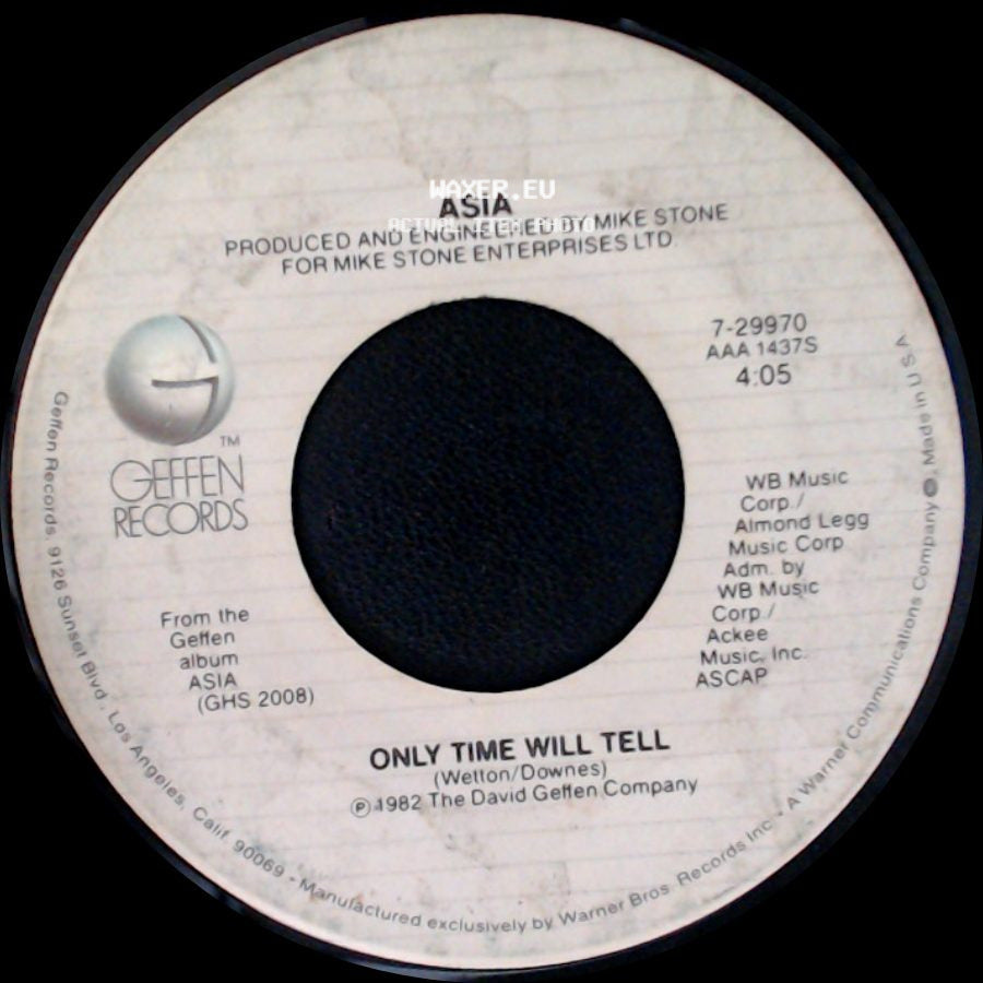 Asia - Time Again / Only Time Will Tell side B