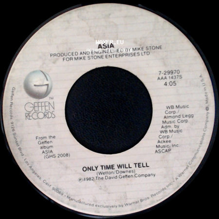 Asia - Time Again / Only Time Will Tell side B