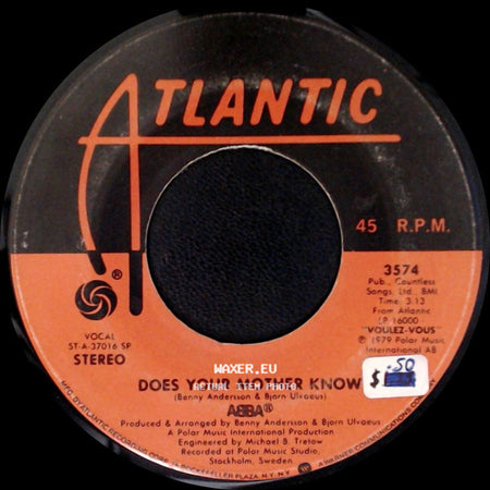 Abba - Kisses Of Fire / Does Your Mother Know side B
