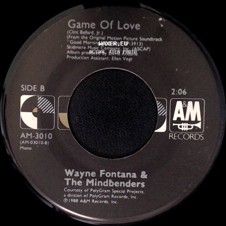 Louis Armstrong / Wayne Fontana & The Mindbenders - What A Wonderful World / Game Of Love side B