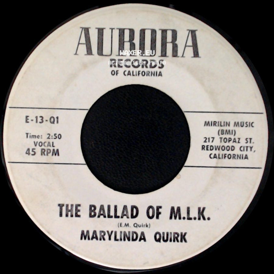 Marylinda Quirk - Interlude / The Ballad Of M.L.K. side B