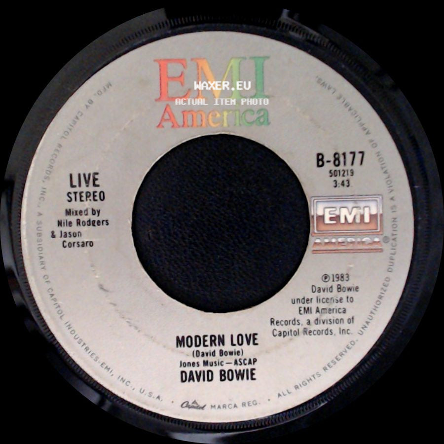 David Bowie - Modern Love / Modern Love side A