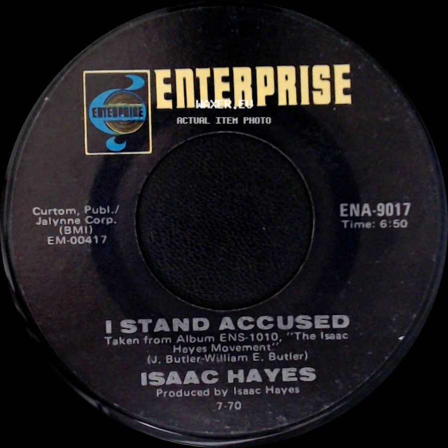Isaac Hayes - I Stand Accused / I Just Don't Know What To Do With Myself side A