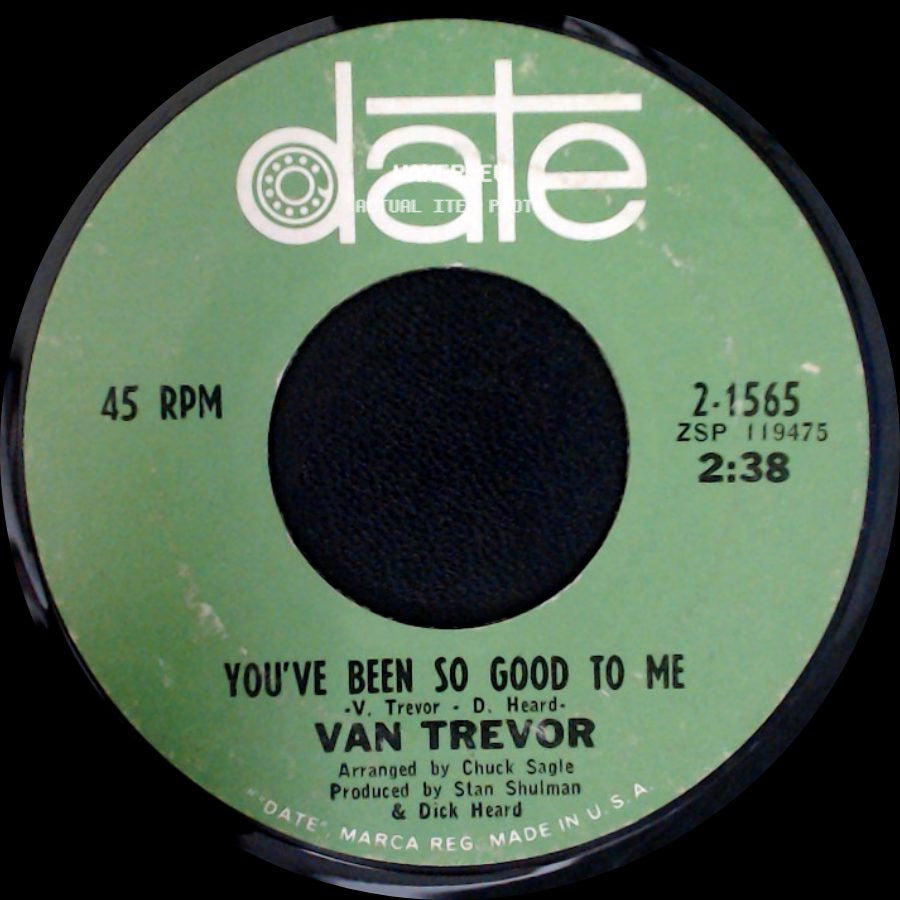 Van Trevor - You've Been So Good To Me / Sunday Morning side A