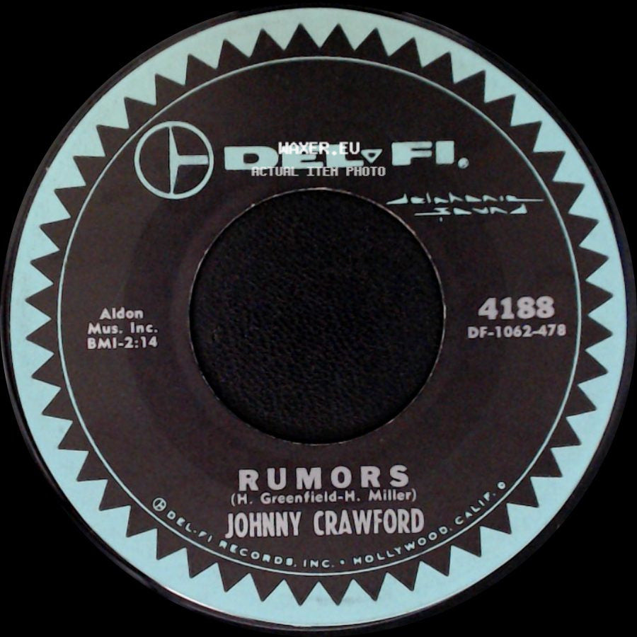 Johnny Crawford - No One Really Loves A Clown / Rumors side B