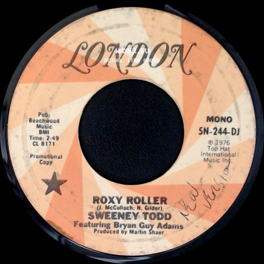 Sweeney Todd / Sweeney Todd Featuring Bryan Guy Adams - Roxy Roller / Roxy Roller side A