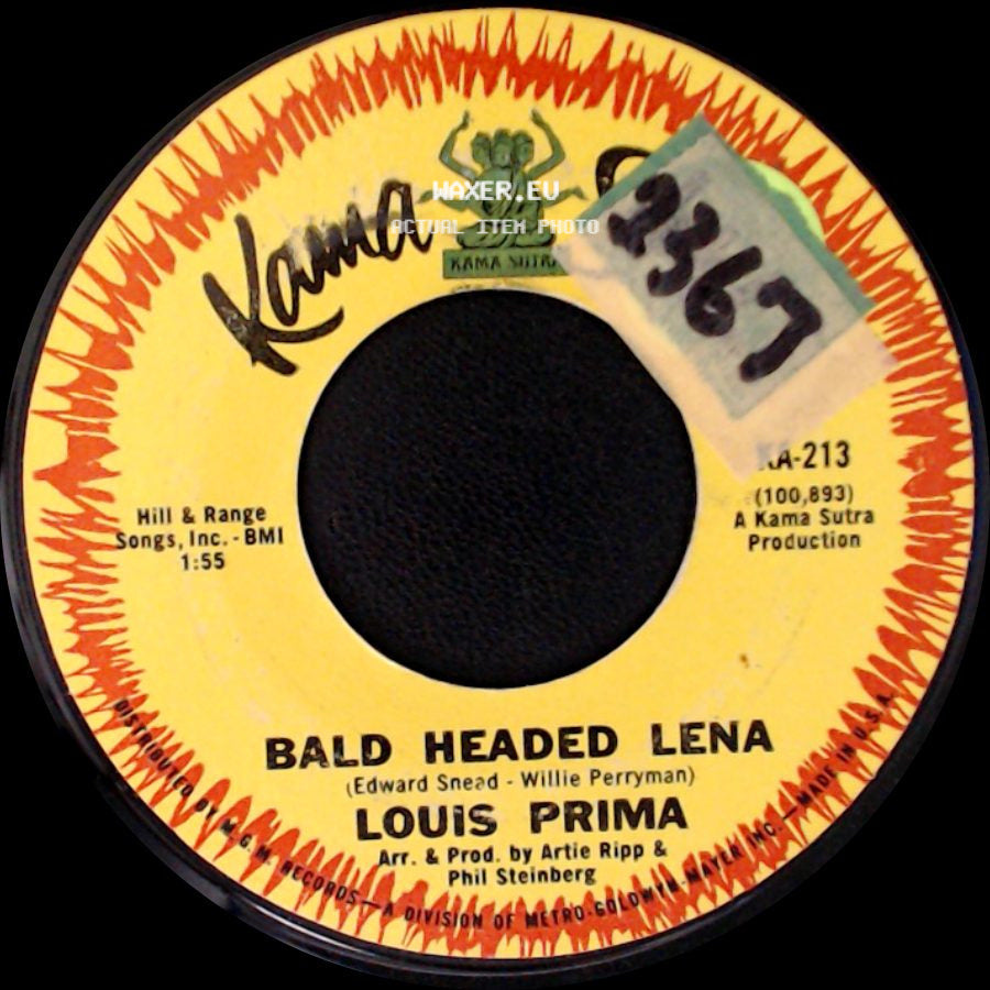 Louis Prima - Bald Headed Lena / Jug Band Music side A