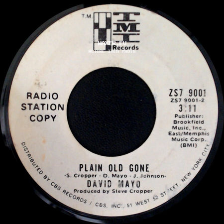 David Mayo - Plain Old Gone / Beautiful side A