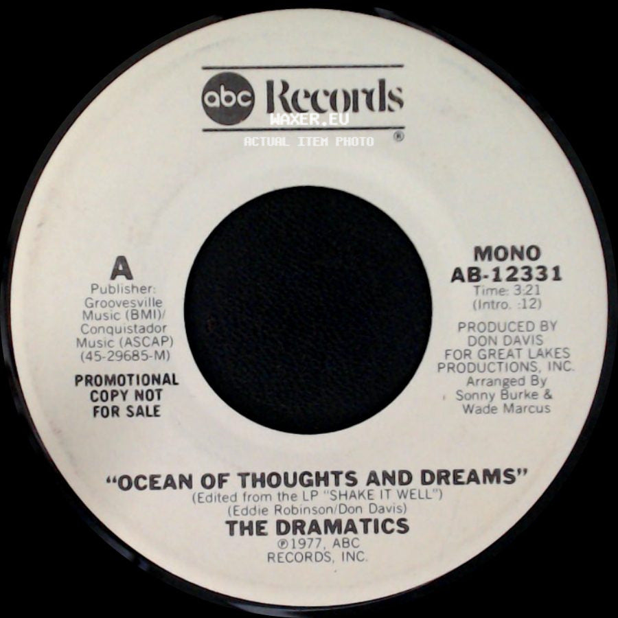 The Dramatics - Ocean Of Thoughts And Dreams / Ocean Of Thoughts And Dreams side A