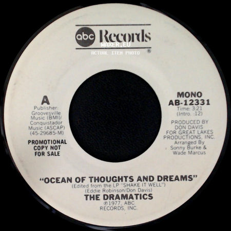 The Dramatics - Ocean Of Thoughts And Dreams / Ocean Of Thoughts And Dreams side A