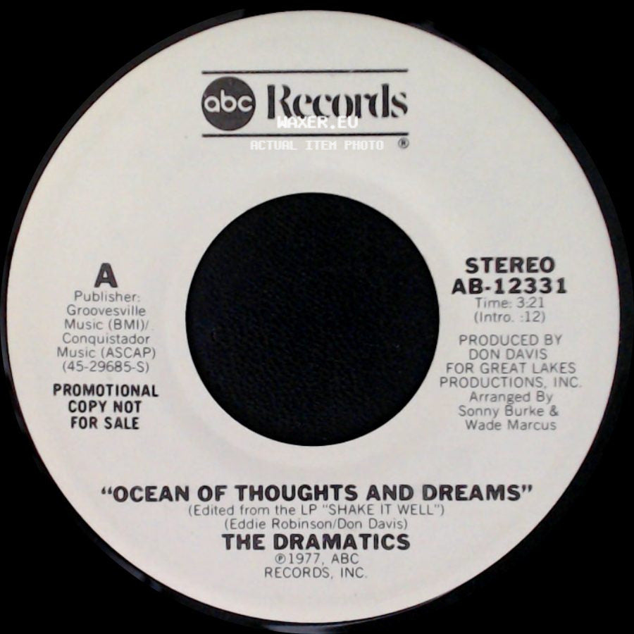 The Dramatics - Ocean Of Thoughts And Dreams / Ocean Of Thoughts And Dreams side B