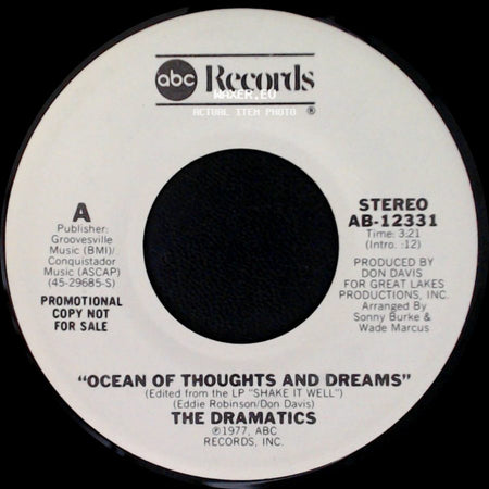 The Dramatics - Ocean Of Thoughts And Dreams / Ocean Of Thoughts And Dreams side B