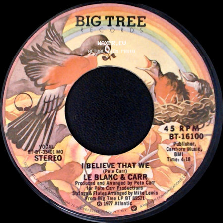 Le Blanc & Carr - I Believe That We / Falling side A
