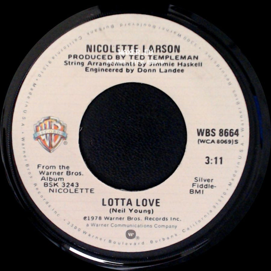 Nicolette Larson - Lotta Love / Angels Rejoiced side A