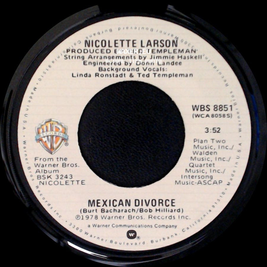 Nicolette Larson - Give A Little / Mexican Divorce side B