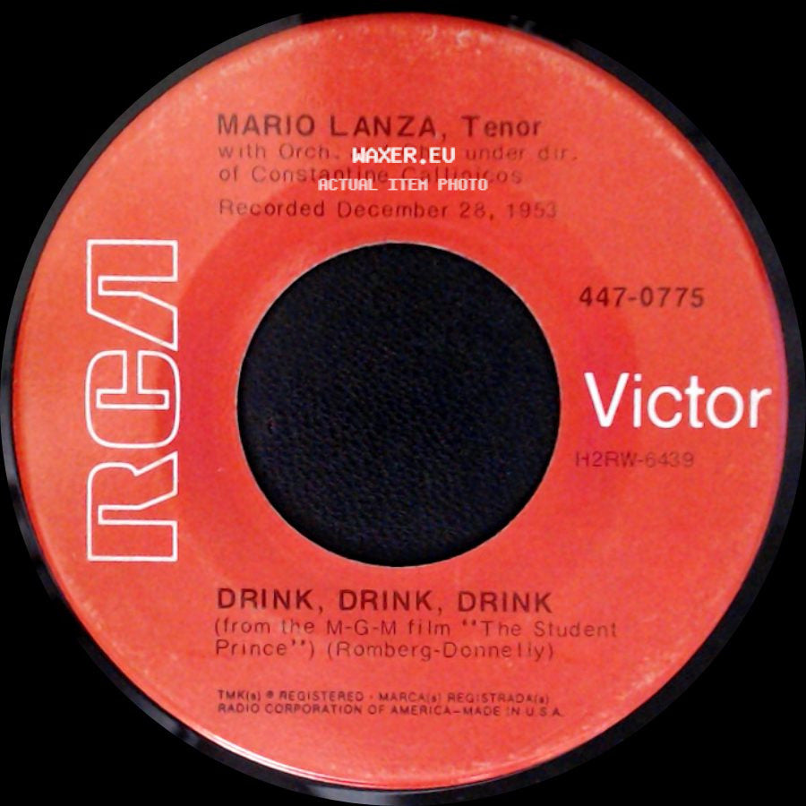 Mario Lanza, Tenor - Giannina Mia / Drink, Drink, Drink side B