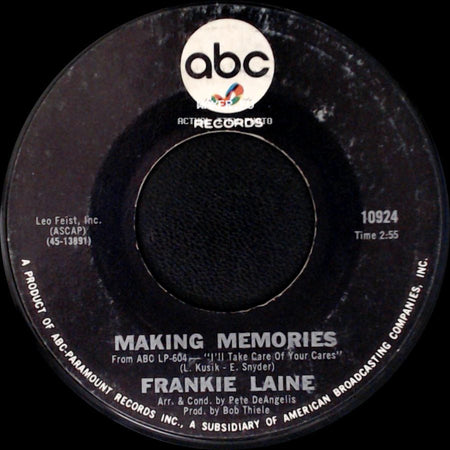 Frankie Laine - The Moment Of Truth / Making Memories side B