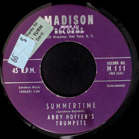 Abby Hoffer's Trumpets - Summertime / The Continental side A