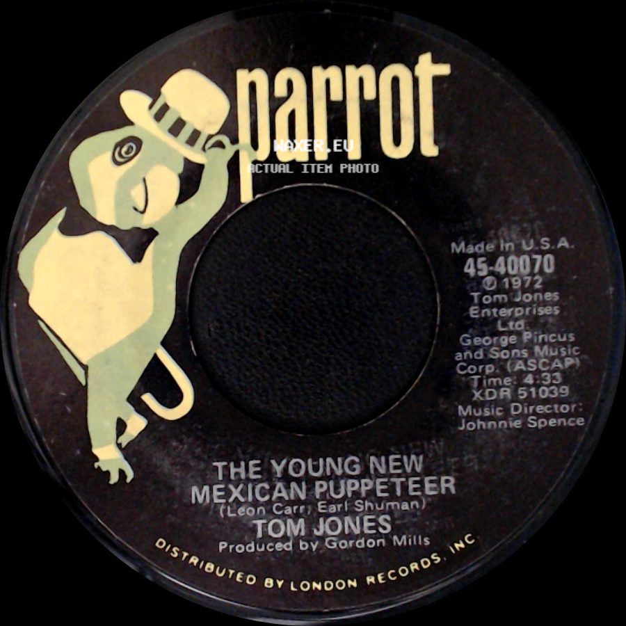 Tom Jones - The Young New Mexican Puppeteer / All That I Need Is Some Time side A