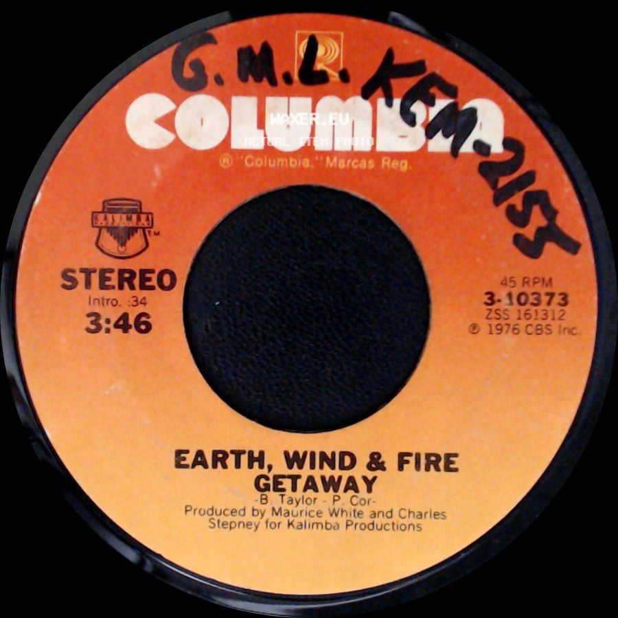 Earth, Wind & Fire - Getaway / Getaway (Instrumental) side A