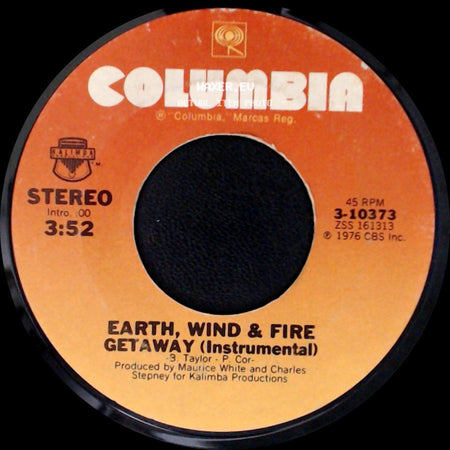 Earth, Wind & Fire - Getaway / Getaway (Instrumental) side B