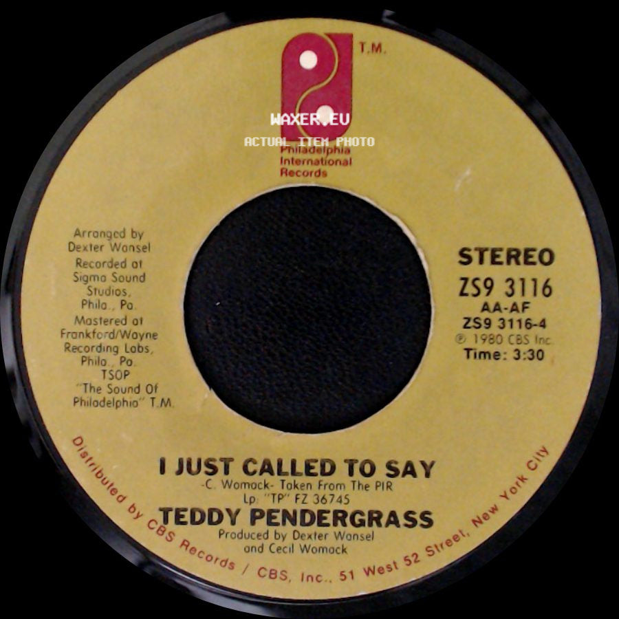 Teddy Pendergrass - Love T.K.O. / I Just Called To Say side B