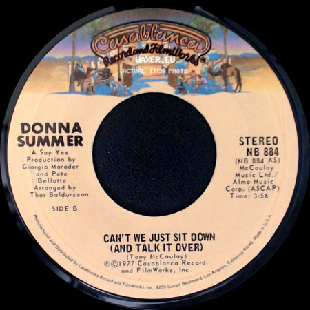 Donna Summer - I Feel Love / Can't We Just Sit Down (And Talk It Over) side B