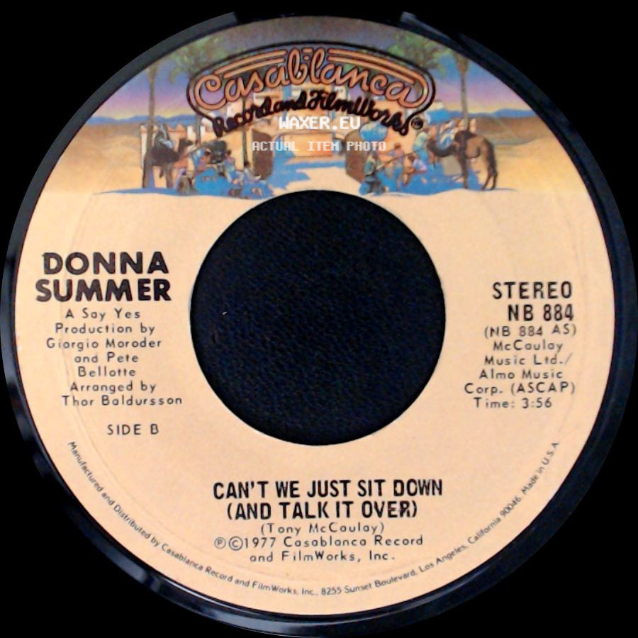 Donna Summer - I Feel Love / Can't We Just Sit Down (And Talk It Over) side B