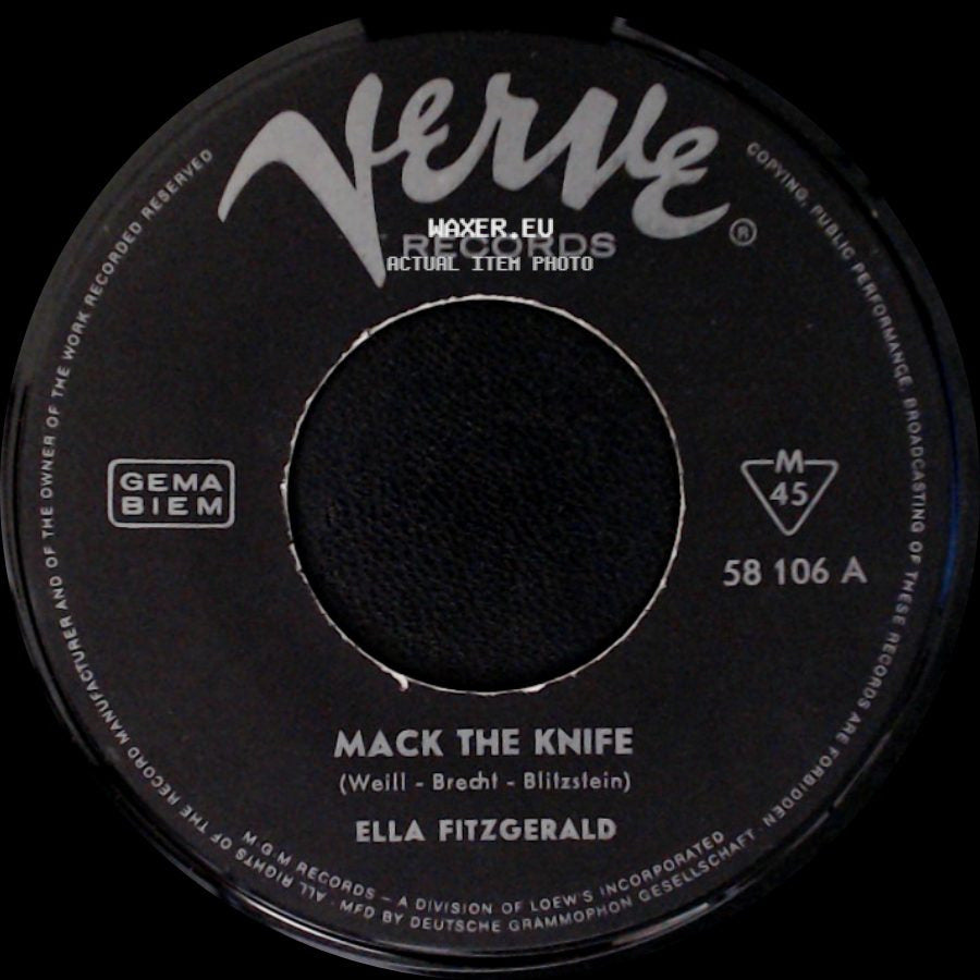 Ella Fitzgerald - Lorelei / Mack The Knife side B