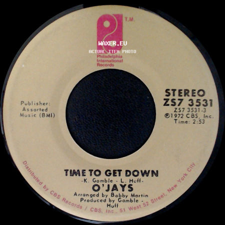 O'jays - Time To Get Down / Shiftless, Shady, Jealous Kind Of People side A