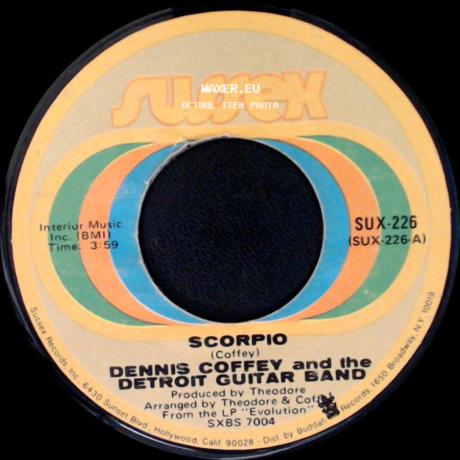 Dennis Coffey And The Detroit Guitar Band - Scorpio / Sad Angel side A
