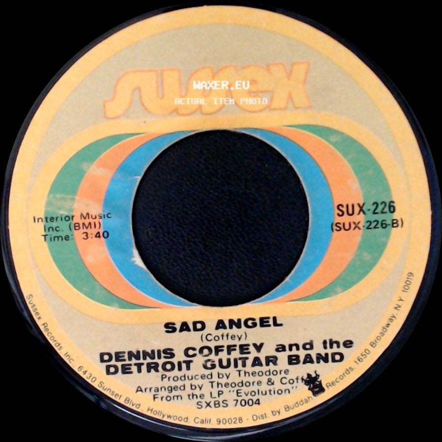Dennis Coffey And The Detroit Guitar Band - Scorpio / Sad Angel side B