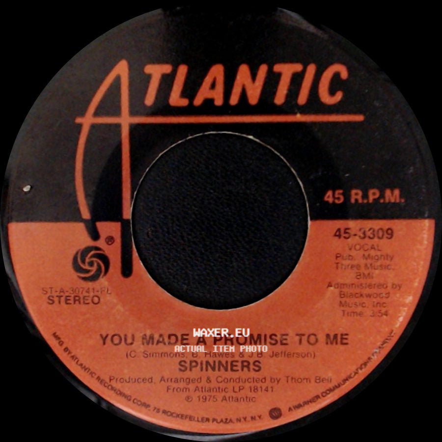 Spinners - Love Or Leave / You Made A Promise To Me side B