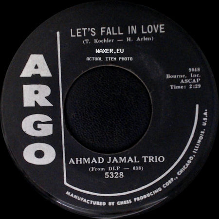 Ahmad Jamal Trio - Ahmad's Blues / Let's Fall In Love side B
