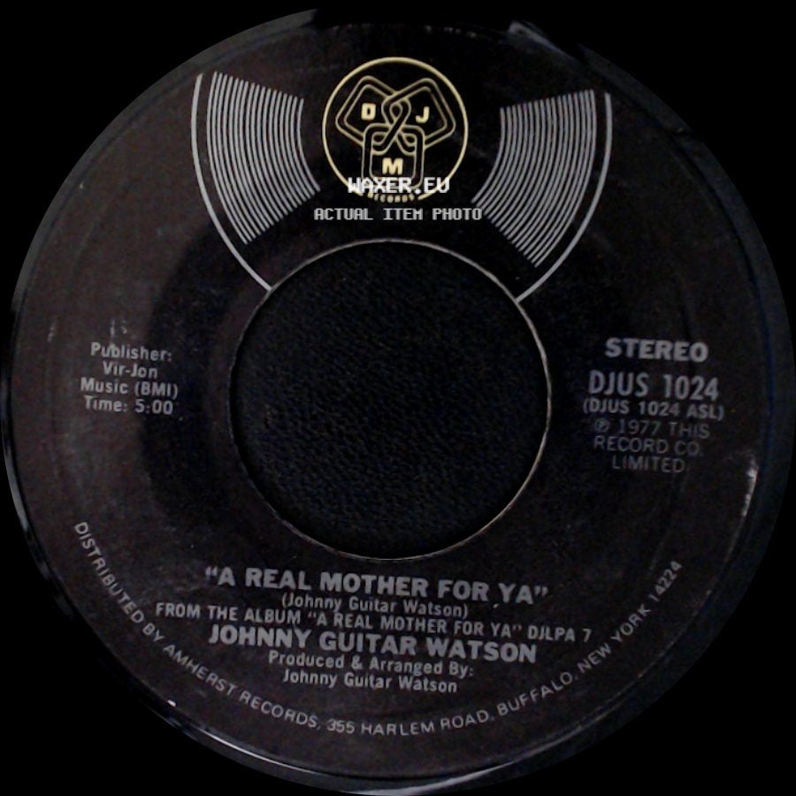 Johnny Guitar Watson - A Real Mother For Ya / Nothing Left To Be Desired side A
