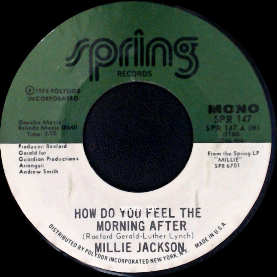 Millie Jackson - How Do You Feel The Morning After / In The Wash side A