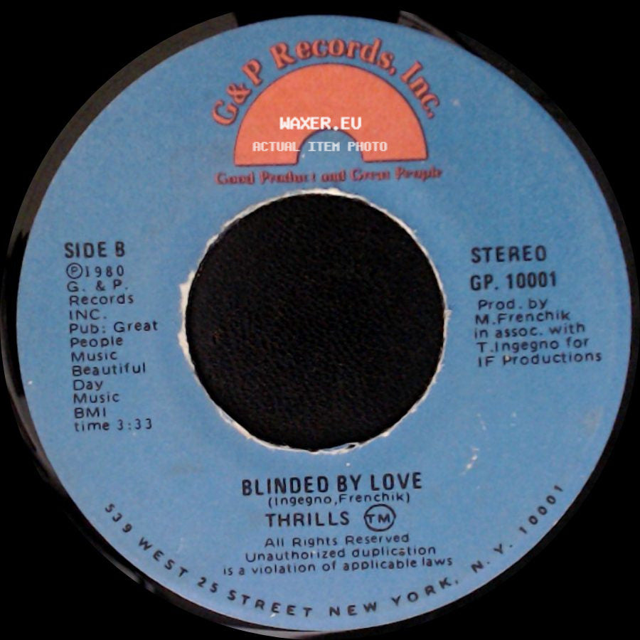 Thrills - Breaking My Heart / Blinded By Love side B