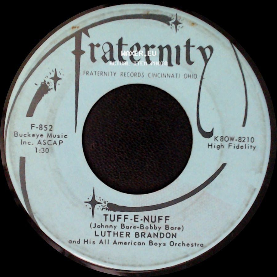 Luther Brandon And His All American Boys Orchestra - Tuff-E-Nuff / Blue Skirt Waltz side A