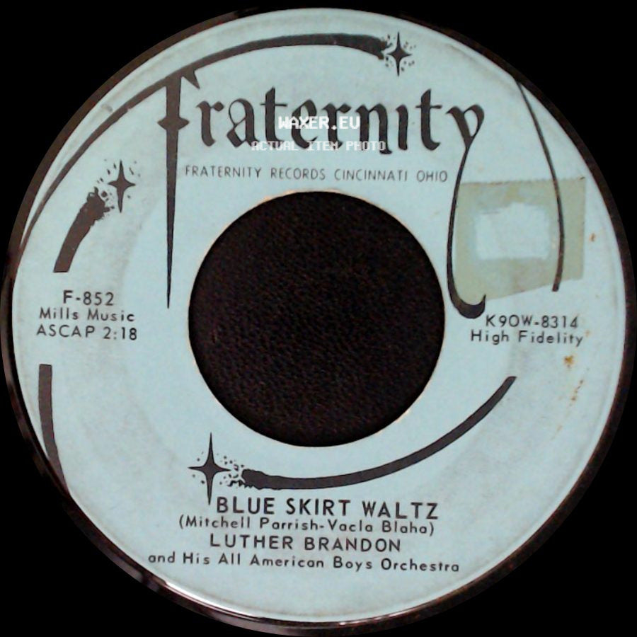 Luther Brandon And His All American Boys Orchestra - Tuff-E-Nuff / Blue Skirt Waltz side B