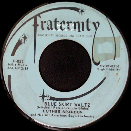 Luther Brandon And His All American Boys Orchestra - Tuff-E-Nuff / Blue Skirt Waltz side B