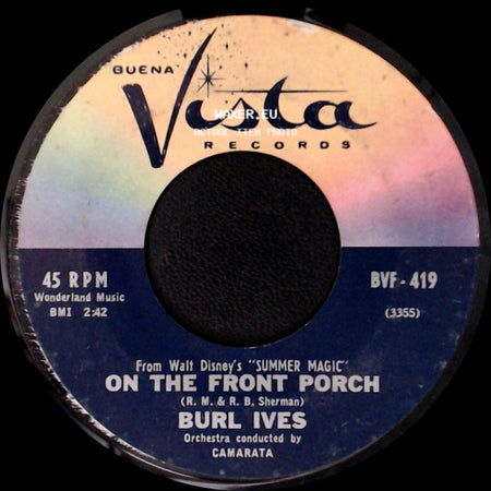 Burl Ives - Ugly Bug Ball / On The Front Porch side B