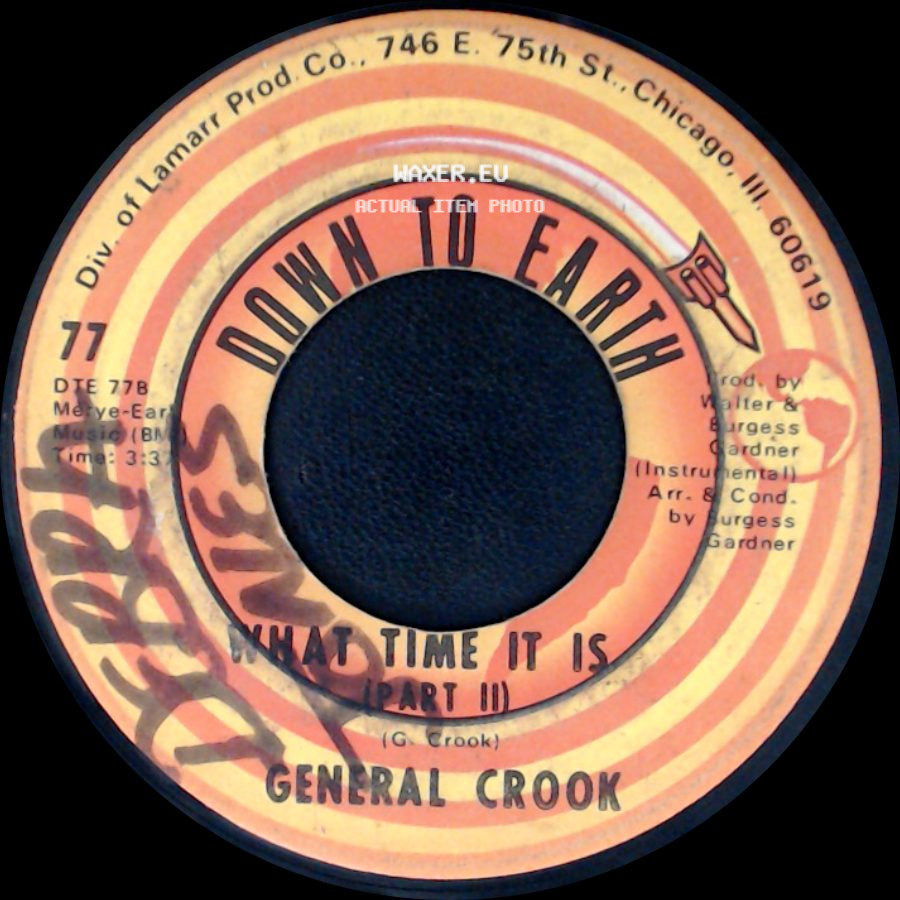 General Crook - What Time It Is (Part Ii) / What Time It Is (Part Ii) side A