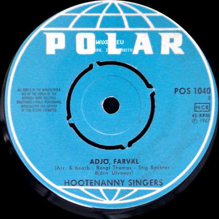 Hootenanny Singers - Borjan Till Slutet (Almost Persuaded) / Adjö, Farväl side B